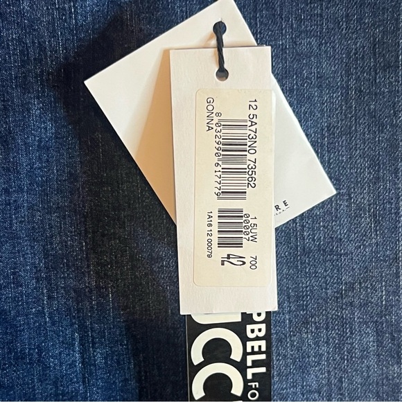 Naomi Campbell for Fiorucci. Size 42 Denim pencil skirt midi NWT's - Picture 7 of 9